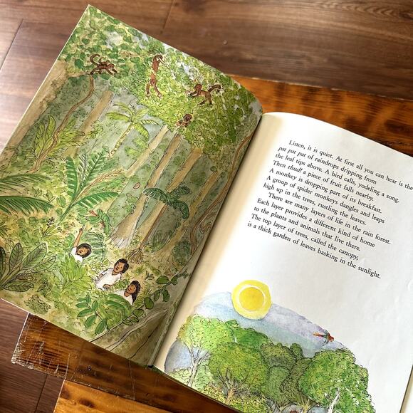 Vintage 1990 Rain Forest Secrets Hardcover Book - Picture 4 of 7